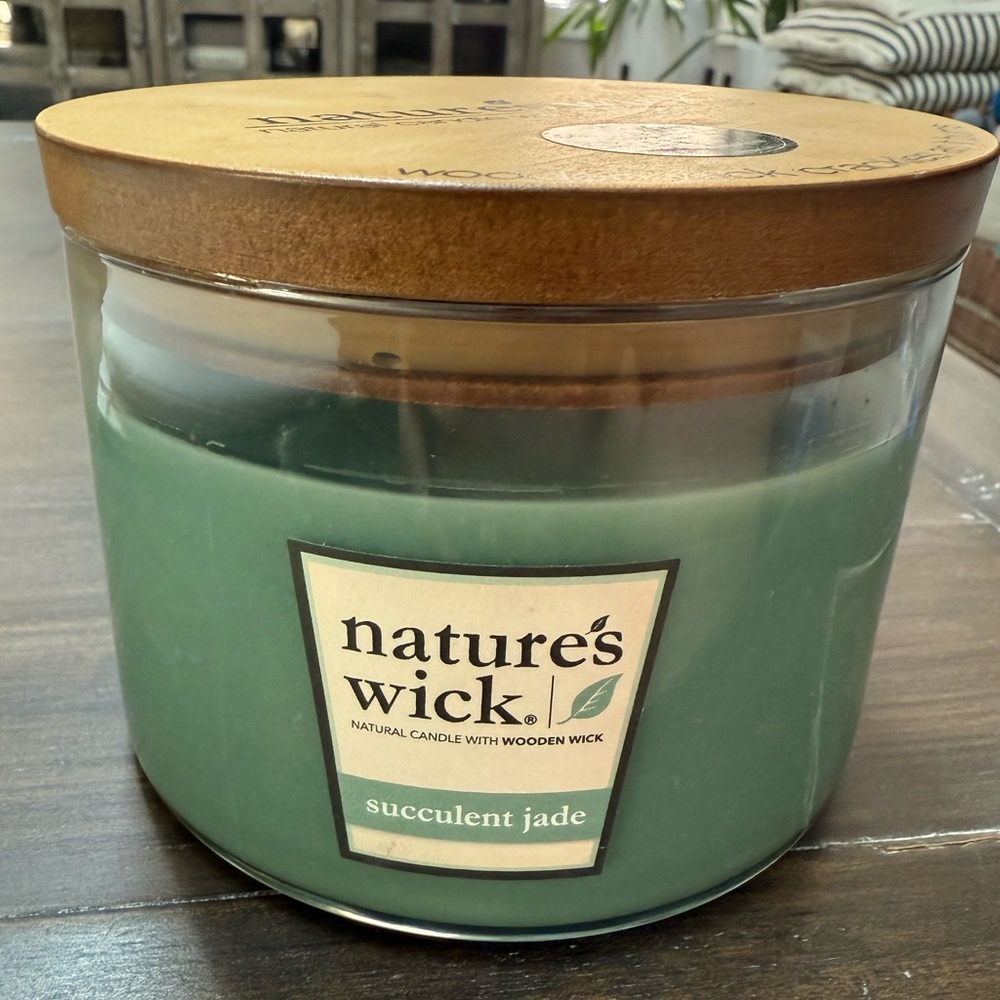Nature's Wick by WoodWick Succulent Jade 3-Wick Candle